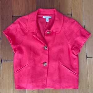 Kenneth Cole Shortsleeved Button Up Top